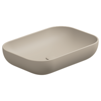 Раковина накладная 60x42 см GSG Ceramic Design Easy EALAVRE60034, Sabbia Matt
