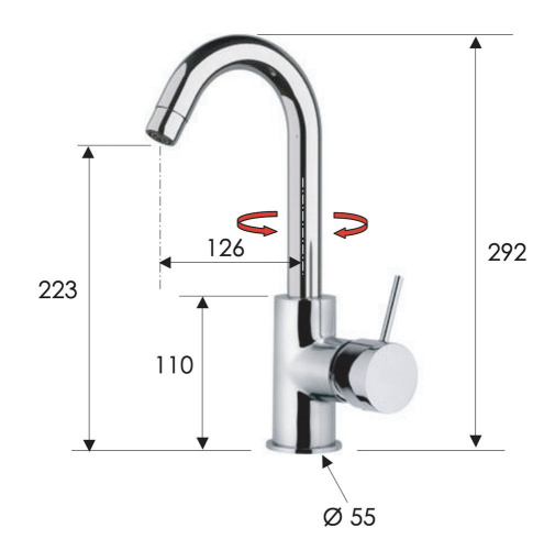 Смеситель для кухни Remer X Style X72CDO, золото глянцевое