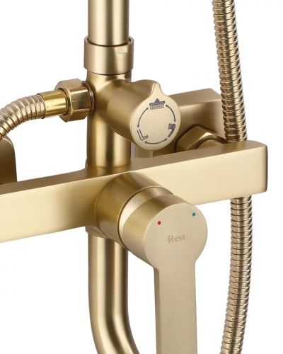 Душевая система Rea Argus gold matt P7841
