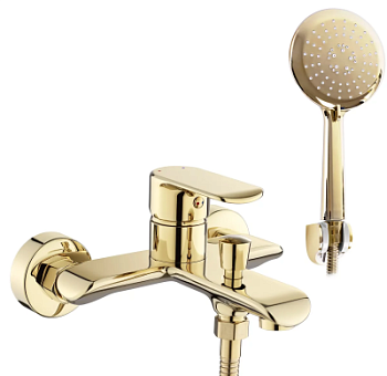 Смеситель для ванны Rea Bloom Gold B6389