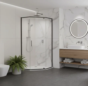 Душевой уголок CeramaLux CL1006-100 GREY