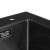 Мойка кухонная Arfeka Eco AR 500*500 GS black glass + black PVD NANO Мойка кухонная Arfeka Eco AR 500*500 GS black glass + black PVD NANO