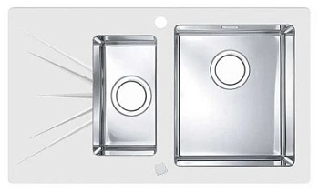 Мойка для кухни Alveus KARAT 20 UP белый  860x500 правая 1123805