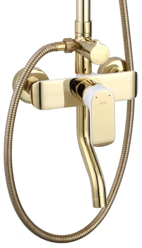 Душевая система Rea Bloom gold white P9529