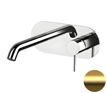 Смеситель для раковины Remer X Style X15BG, золото брашированное