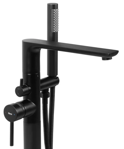Смеситель для ванны Rea Flores black B2711