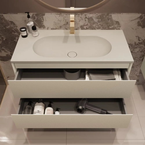 Тумба подвесная Vincea Welle 1000 M.Beige Soft-touch VMC-2WL100MBG