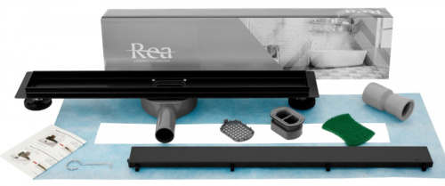 Трап для душа Rea Neo&Pure 600 N Pro Black G8905