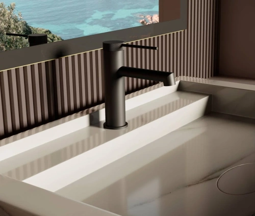 Смеситель для раковины Vincea Rim VBF-2RM1MB