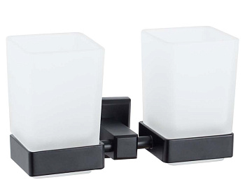 Подстаканник двойной настенный Vivi Felice Notte FL1029 N Black matt