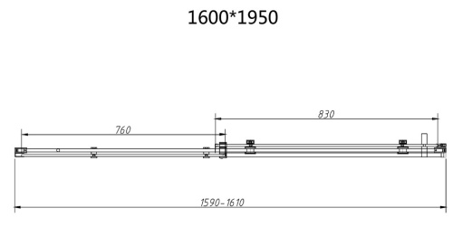Душевая дверь Vincea Como-N VDS-4CN160CL