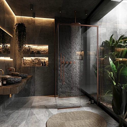 Душевой уголок Rea Solar Brush Copper 90x120 K9514