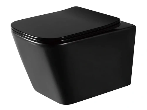 Унитаз подвесной Rea Raul black mat C1100