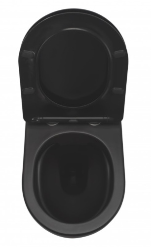 Унитаз подвесной Rea Carlo Mini Rimless Black matt C8489