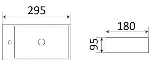 Умывальник CeramaLux 9048GTR