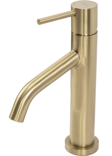 Смеситель для умывальника Rea Level gold matt B6218