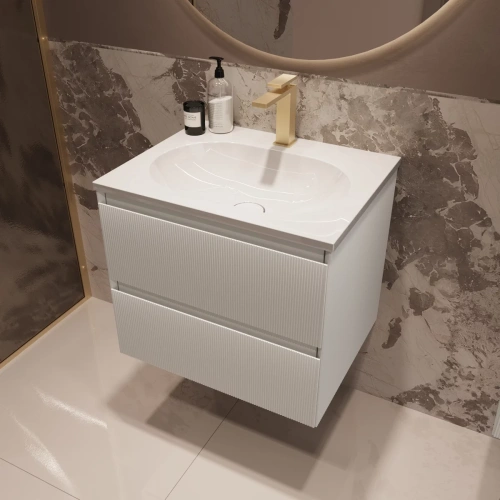 Тумба подвесная Vincea Welle 600 M.White Soft-touch VMC-2WL600MW