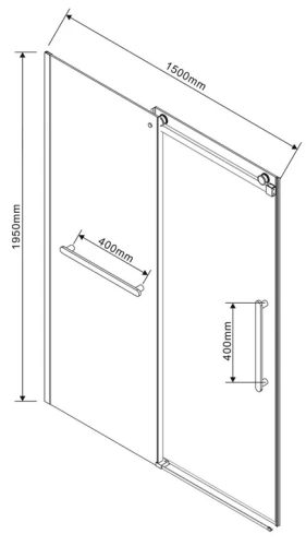 Душевая дверь Vincea Сomo Soft VDS-1CS150CLB