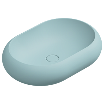 Раковина накладная 60x42 см GSG Ceramic Design Petra PELAV60037, Ice Matt