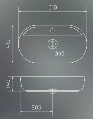 Умывальник Gid Br1346