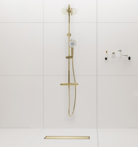 Трап для душа Rea Neo&Pure 900 N Pro Mirror Gold G5602