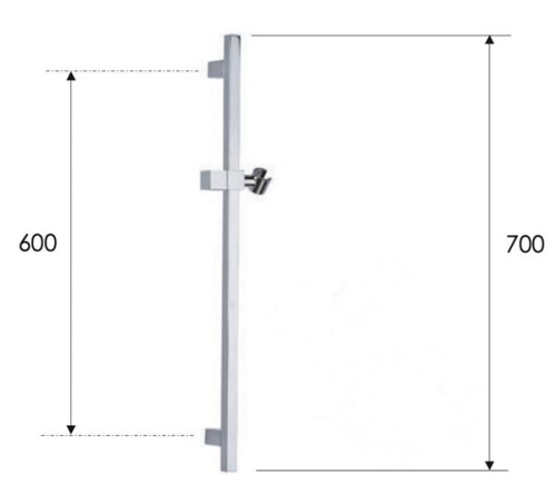 Душевая стойка 70 см Remer 317SVO, бронза