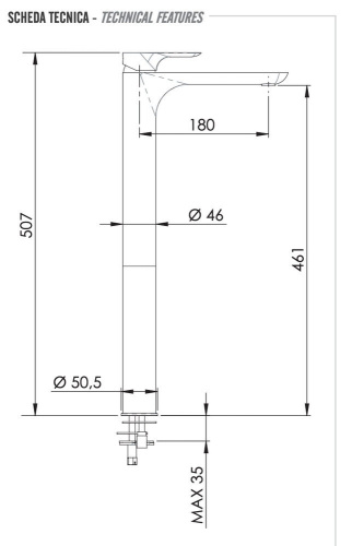 Смеситель для раковины Remer Infinity I10LXXL