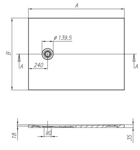 Душевой поддон Kolpa-san Hopp 100x90 antracit 575440 Душевой поддон Kolpa-san Hopp 100x90 antracit 575440