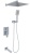 Набор душевой со смесителем Oliveeka OL-88939003+139003-CR