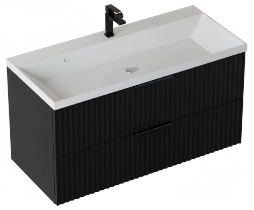 Тумба подвесная Vela Волна 80П под Classica (черный мат) черный хекси TU2282