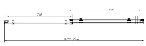 Душевая дверь Vincea Como-N VDS-4CN150CL
