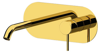 Смеситель для раковины Remer X Style X15DO, золото глянцевое