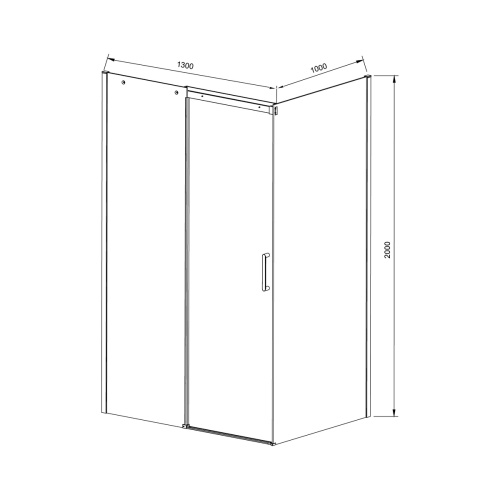 Душевой уголок Vincea Dice VSR-4D1013CL