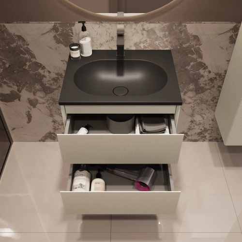 Тумба подвесная Vincea Welle 600 M.Beige Soft-touch VMC-2WL600MBG