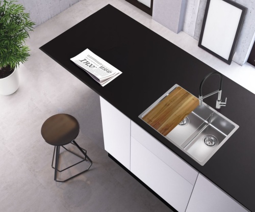 Мойка для кухни Alveus NOX 90L BRS 582x440x200 левая 1149934