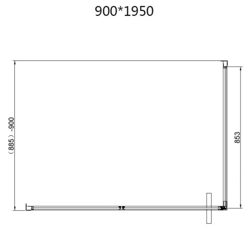 Душевой уголок Vincea Slim 8mm VSR-4SLP9012CLB