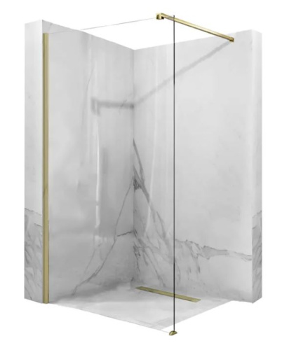 Душевая стенка Rea Aero gold matt 110x195 K9840