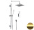Душевая система Remer Infinity I09S07OBG, золото брашированное
