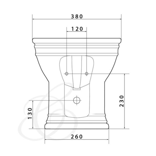 Биде напольное Caprigo Armonia 5814