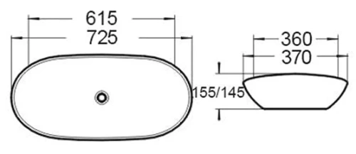 Умывальник Vincea VBS-508MA