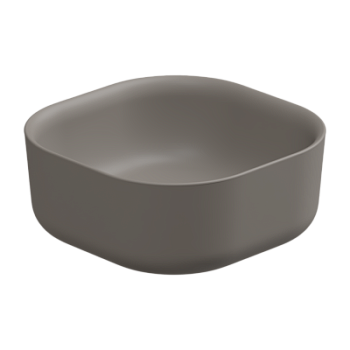 Раковина накладная 42 см GSG Ceramic Design Hit! HILAVQU42030, Cashmere Matt