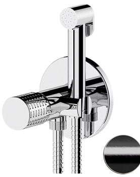 Гигиенический душ со смесителем Remer Celebrity CEC65WCFP, черный брашированный хром