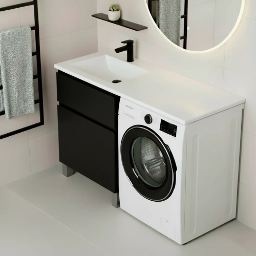 Тумба напольная Vela Мира 38Н под Kamilla 100 (черный) TU1620