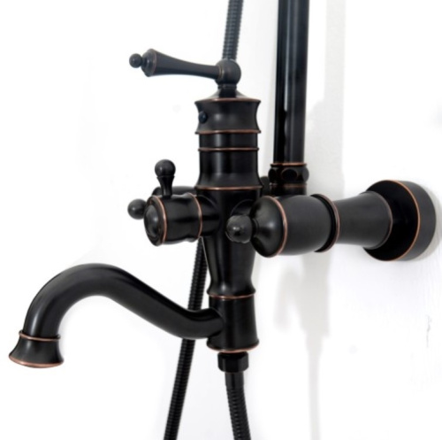 Душевая система Rea Vintage Old Black P2367