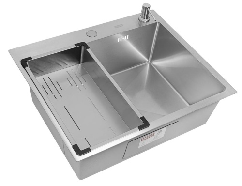 Комплект Arfeka Eco AR мойка 600*500, коландер G, дозатор satin decor volcanic