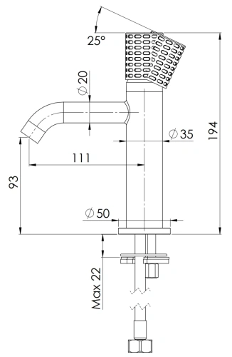 Смеситель для раковины Remer Celebrity CEC12BR, бронза масляная