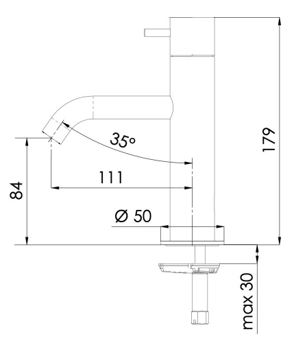 Смеситель для раковины Daniel Tokyo TK606NCR