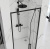 Душевая дверь Rea Rapid Swing black 90 K6409