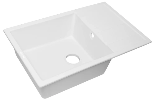 Мойка кухонная Zorg Apollo 78 белый камень