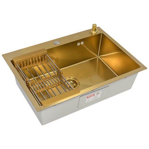 Комплект Arfeka Eco AR мойка 700*500, коландер, дозатор gold decor